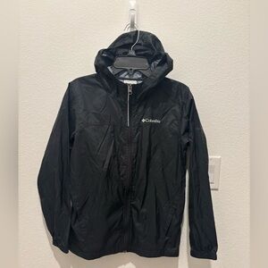 Columbia Kids Black Raincoat with Hood Medium